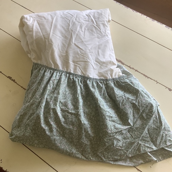 Vintage Pink Green Ruffled Cottagecore Croscill Made in USA Bedding 10 Pieces - Picture 5 of 13